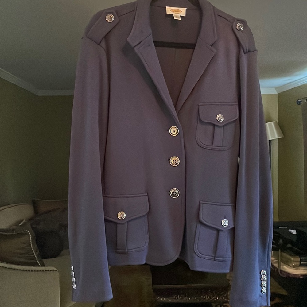 Talbots military style cardigan/jacket